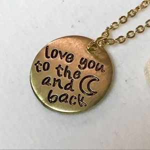 NEW! Make a wish Love you to the moon and back necklace